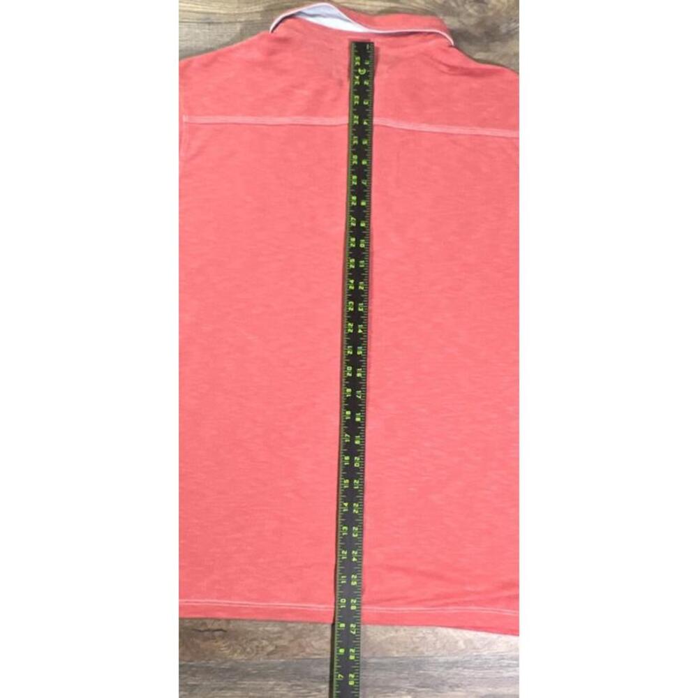 Tommy Bahama Shoreline Surf Large Polo Shirt Modal Polyester Short Sleeve Coral. - Picture 9 of 10